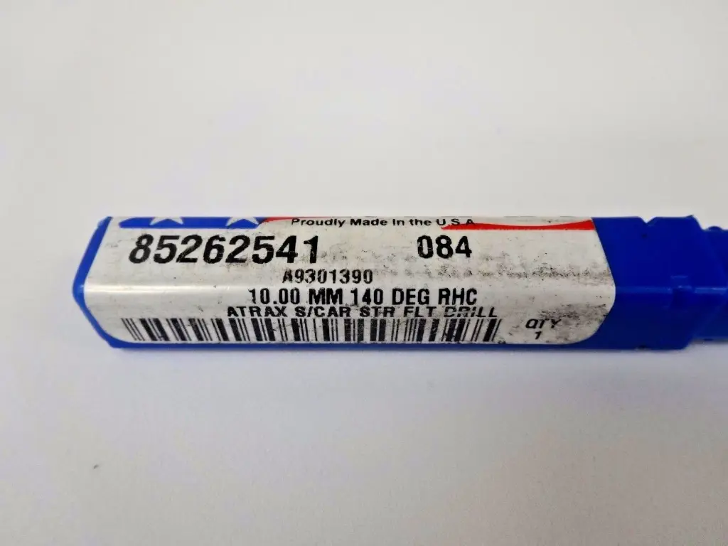 ATRAX 85262541 S/CAR STR FLT DRILL; 10MM; 140DEG RHC (LOT OF 7)-SKU 000 392B