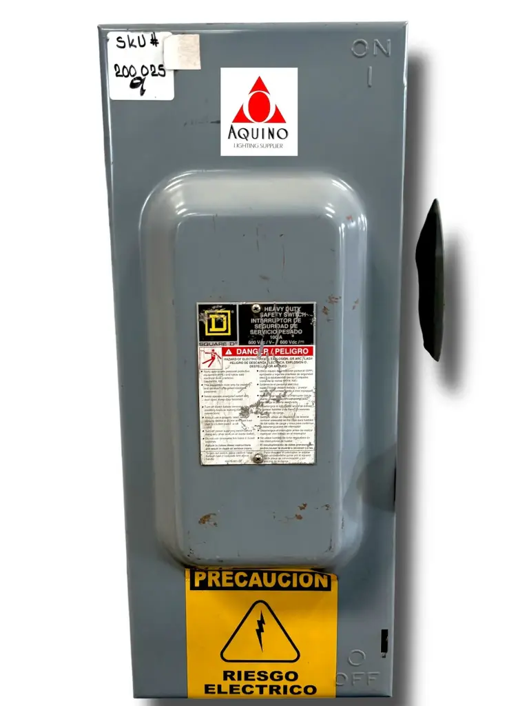 Square D Heavy Duty Safety Switch 100 600 VAC/600 VDC