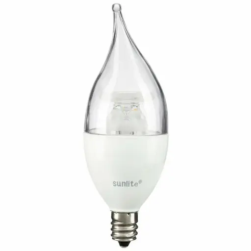 6 PACK SUNLITE #80772 5W LED FLAME TIP CHANDELIER SKU AO 100 318