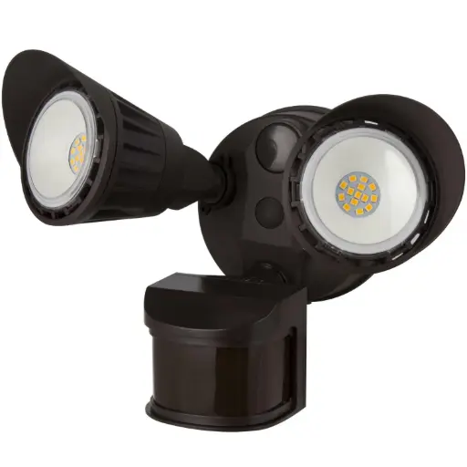 SUNLITE #88916 LED DUAL HEAD OUTDOOR SECURITY LIGHT WITH MOTION SENSOR-SKU AO 100 322
