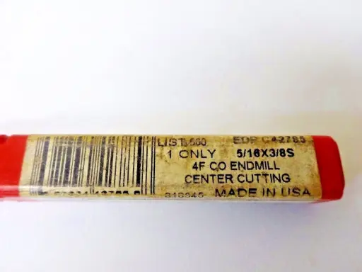 CLEVELAND TWIST DRILL EDP: 42785 5/16 X 3/8 4F CO ENDMILL CENTER CUTTING-SKU 000 408B