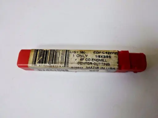Share CLEVELAND TWIST DRILL EDP: 42778 1/8 X 3/8S 4F CO ENDMILL CENTER CUTTING-SKU 000 409B
