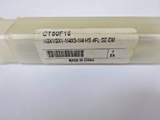 HSS CT50F1S 1/2 X 1/2 X 1 - 1/4 X 3 1/4 HS 4FL SE EM-SKU 000 414B
