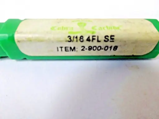 COBRA CARBIDE 2-900-018 3/16 4FL SE-SKU 000 412B