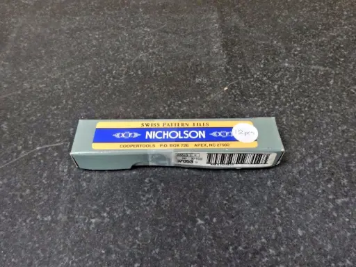 NICHOLSON 37053 4" ROUND HAND NEEDLE FILE (LOT OF 12 PER BOX)-SKU 000 383B