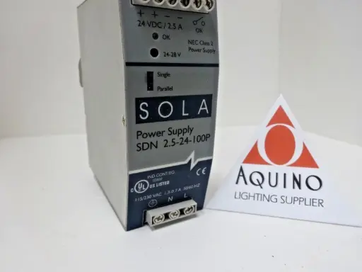  SOLA POWER SUPPLY SDN-2.5-24-100P, 24VDC/2.5A, NEC CLASS 2-SKU 200 150-01